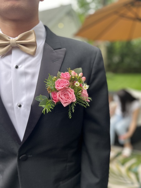 Rac's Pocket Square (Pink) from Racanello Florist in Stamford, CT