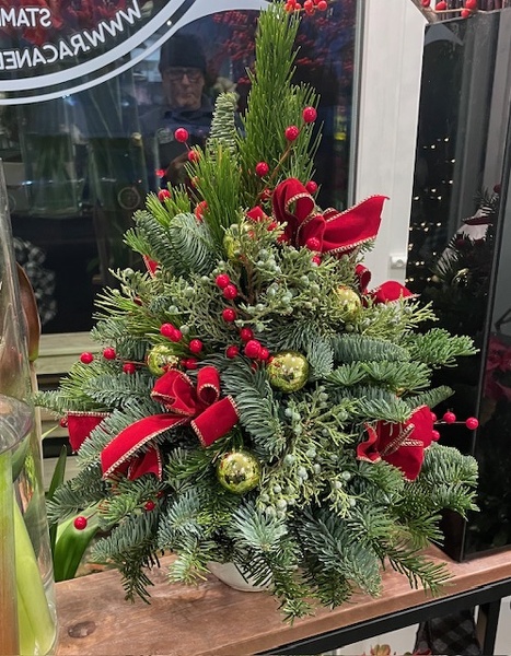 Rac's Holiday Mixed Holiday green tree  from Racanello Florist in Stamford, CT