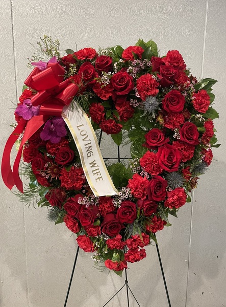 Racs Red Open heart  from Racanello Florist in Stamford, CT