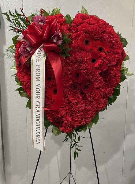 Rac's Mixed Red Solid Heart  from Racanello Florist in Stamford, CT