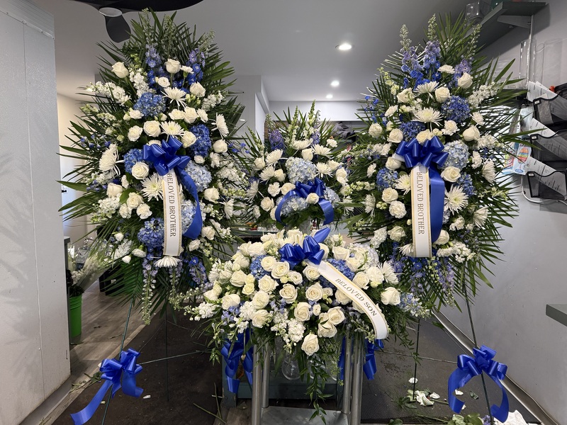 Racs Blue & White Package  from Racanello Florist in Stamford, CT