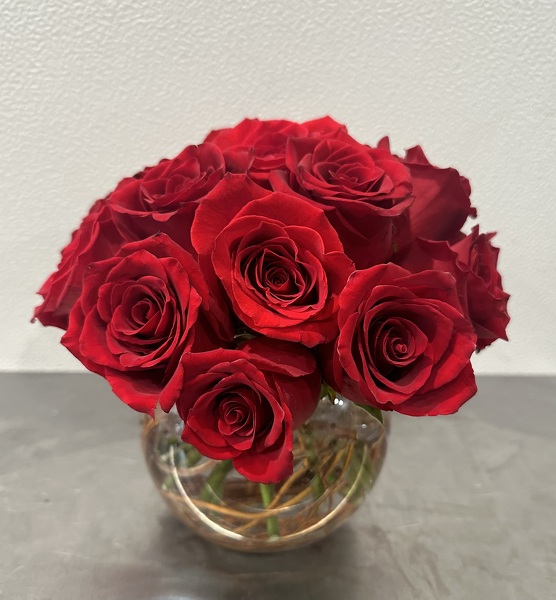 Rac's Red Rose Bowl from Racanello Florist in Stamford, CT