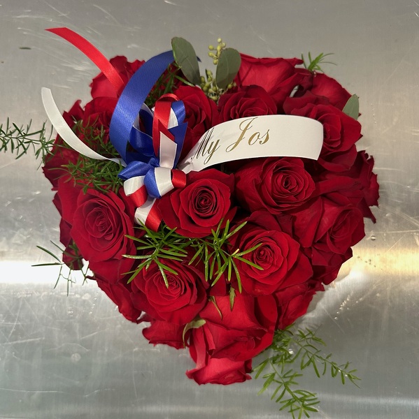 Rac's Casket Heart Insert from Racanello Florist in Stamford, CT